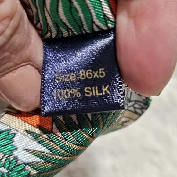 Colorful Silk Twillywith Abstract Design